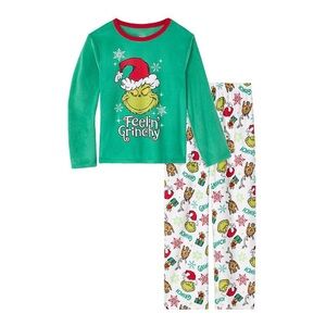 Green Grinch Kids' Holiday Pajama Set - Feelin' Grinchy